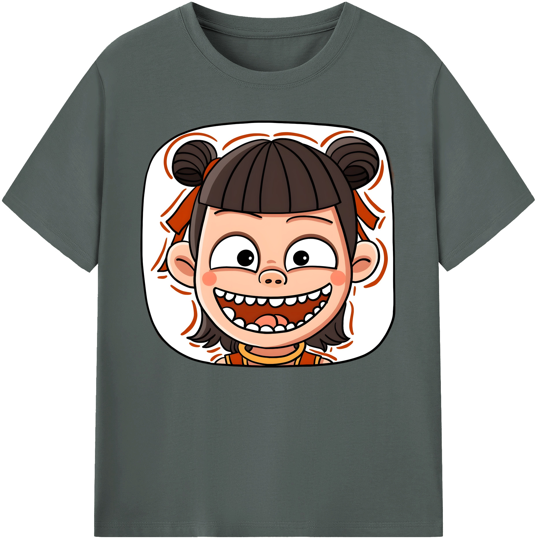 （画像用） Ne Zha 2 ナタ 魔童の大暴れ 綿100％ メンズ半袖Tシャツ｜肌触りやわらか＆通気性